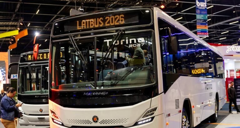 Marcopolo acelera recuperação e comercializa mais de 300 ônibus na Lat.Bus 2026